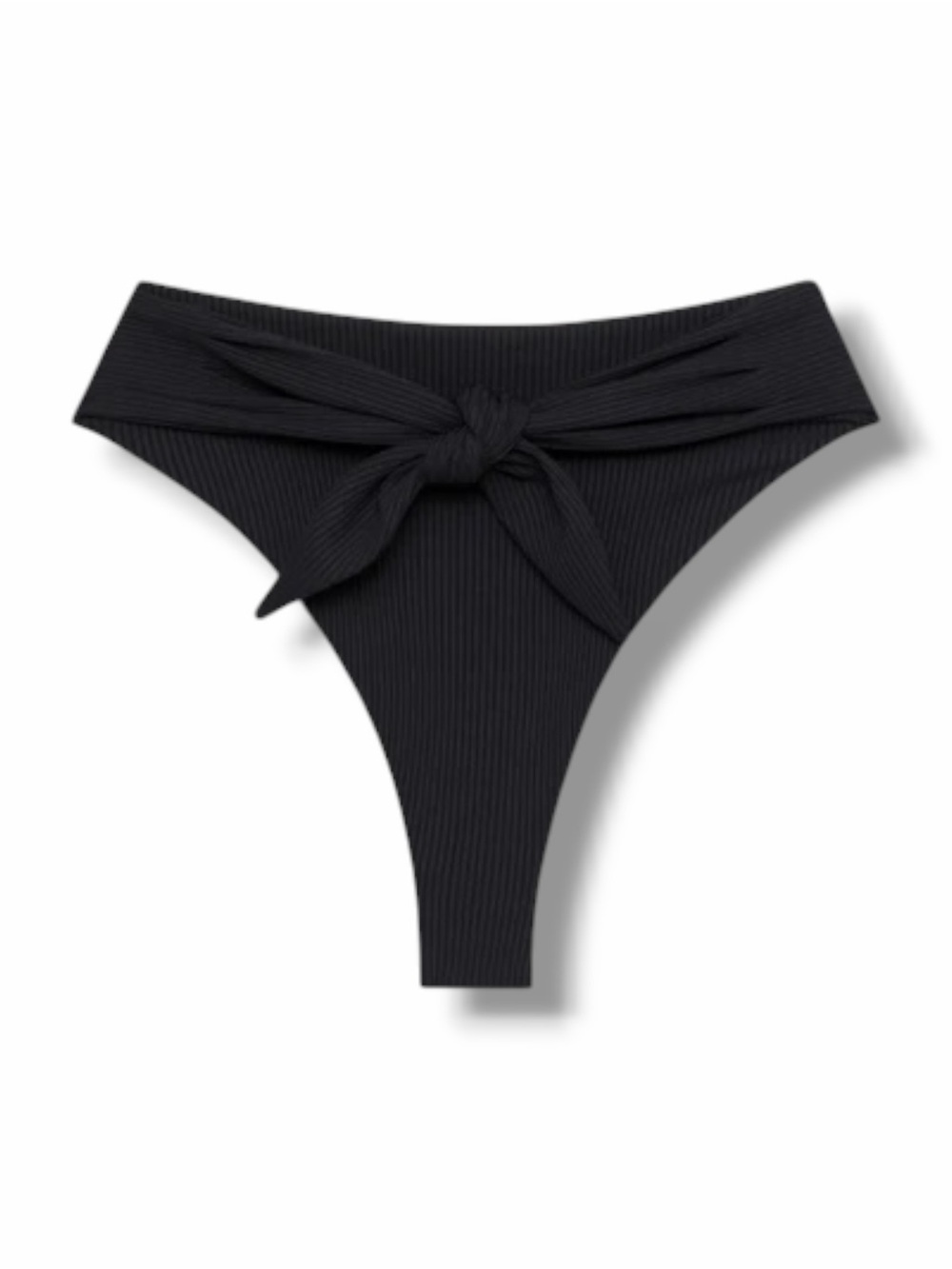 MONTCE Paula Rib Waist Tie Bikini Bottoms SZ XS